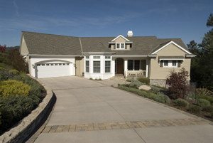 Wide combination surface driveway