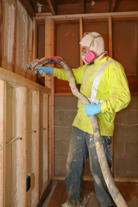 Spray foam insulation