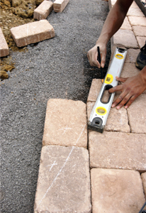 Interlock stone installation